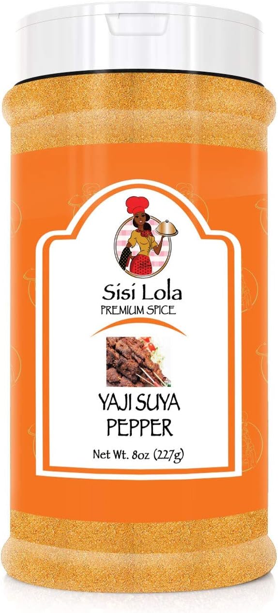 Sisi Lola Premium Spices- Yaji Suya Pepper Kebab spice for meals rich in unimaginable tastes- Gourmet & All-Natural Free from MSG & Artificial Colors- Super Great Tastes For All meals