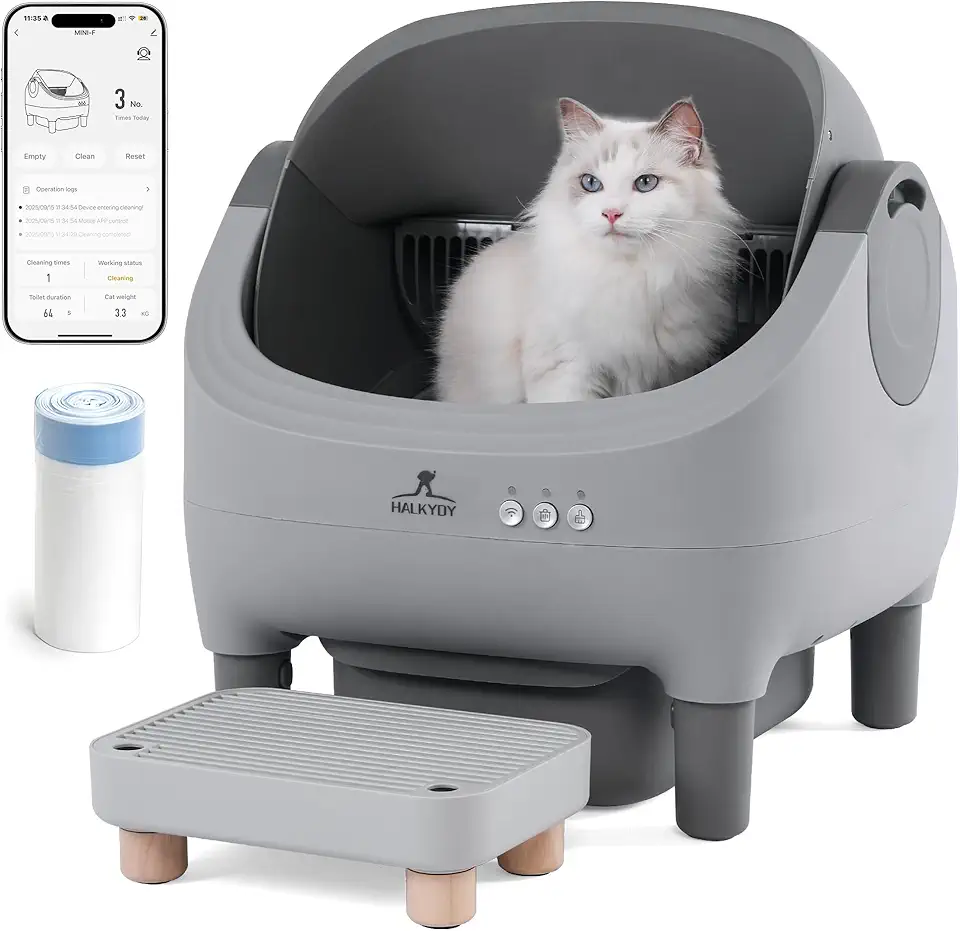 Upgraded Automatic Litter Box Self Cleaning