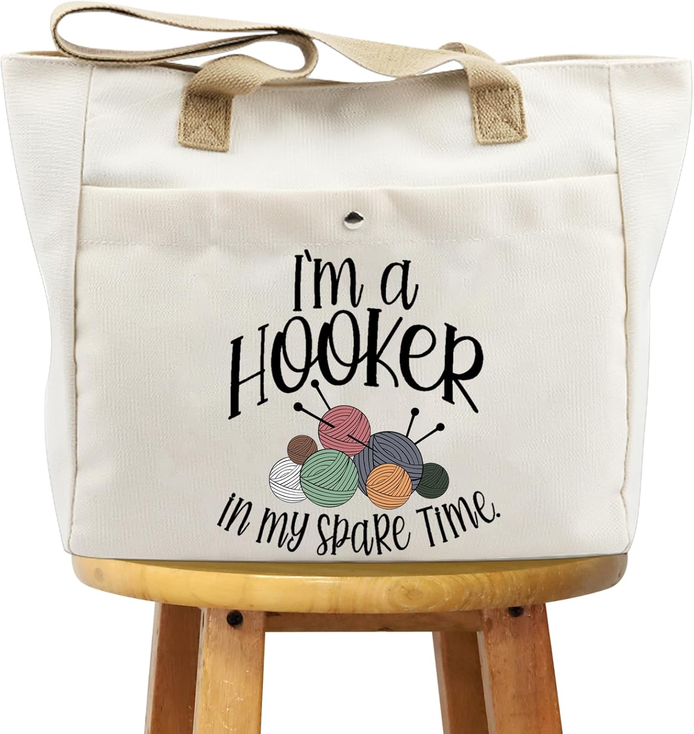 Crochet lover gift crocheters I’m a hooker in spare time makeup bag