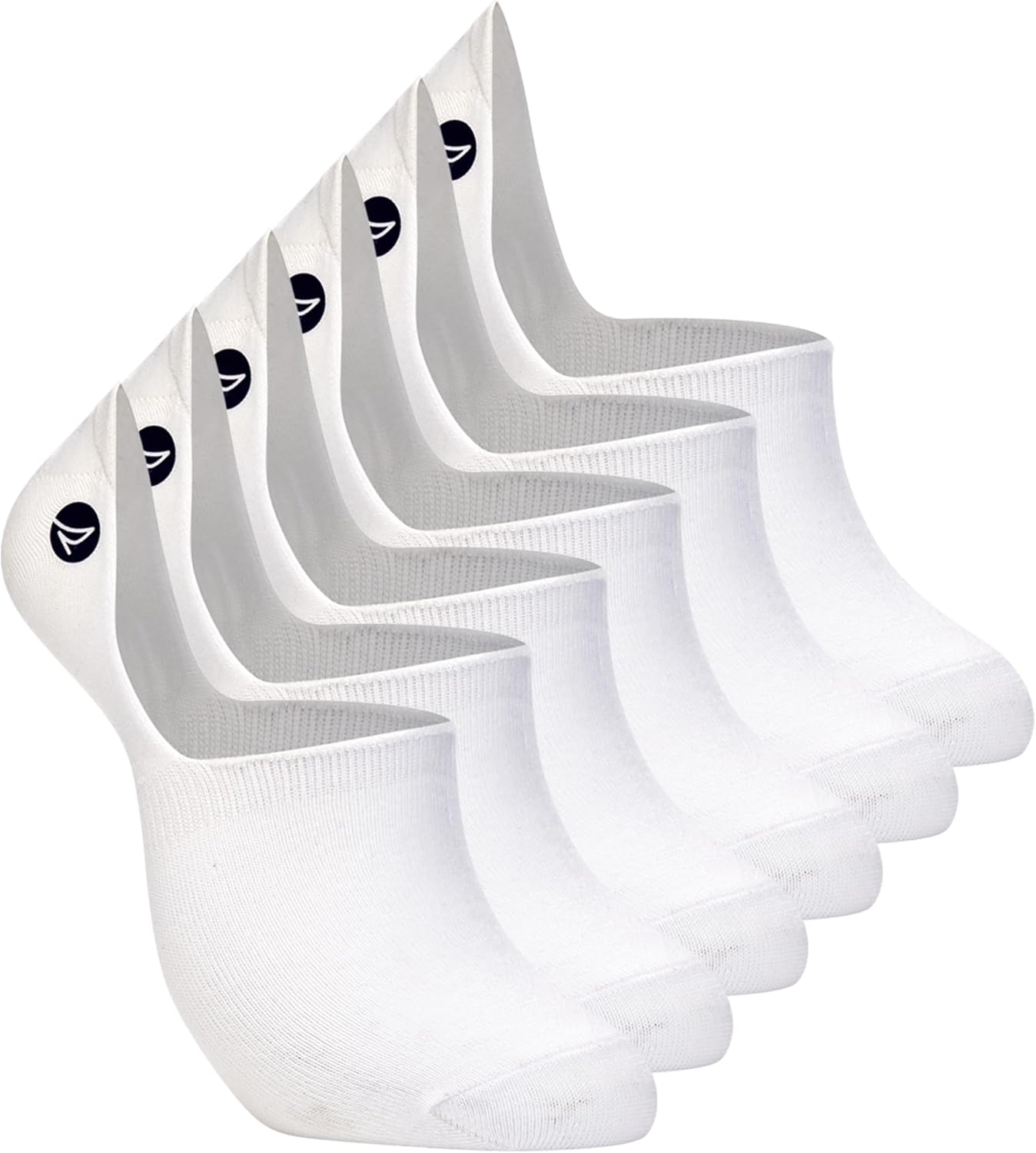 Sperry Men's 6-Pack Loafer Socks, Non-Slip No Show Socks for Boat Shoes, Ultra Low Cut Invisible Liners with Heel Grip - Image 4