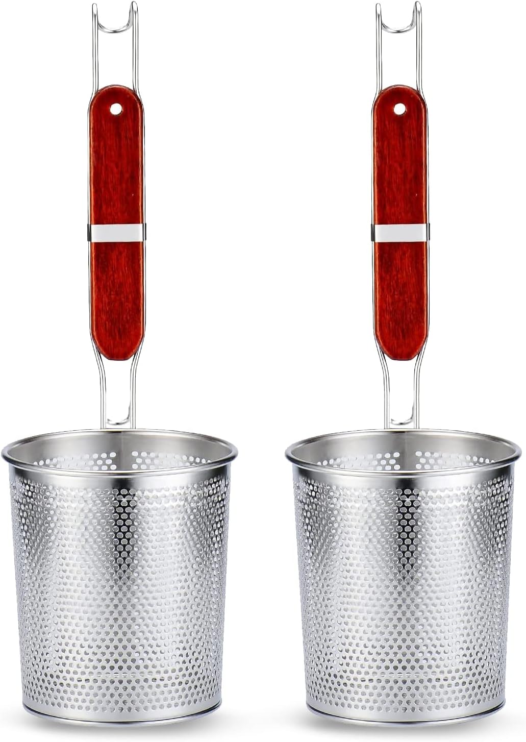 DOITOOL Stainless Steel Deep Fry Basket Round Wire Mesh French Chip ...