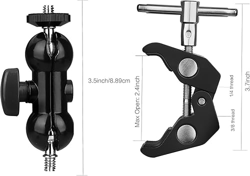 Miniatura 3 de Clip de micrófono, soporte de abrazadera de micrófono compatible con Shure sm58 sm48 sm81 sm57 Mic, MV5, MV51, PGA52, Sennheiser E835, E945 E935,