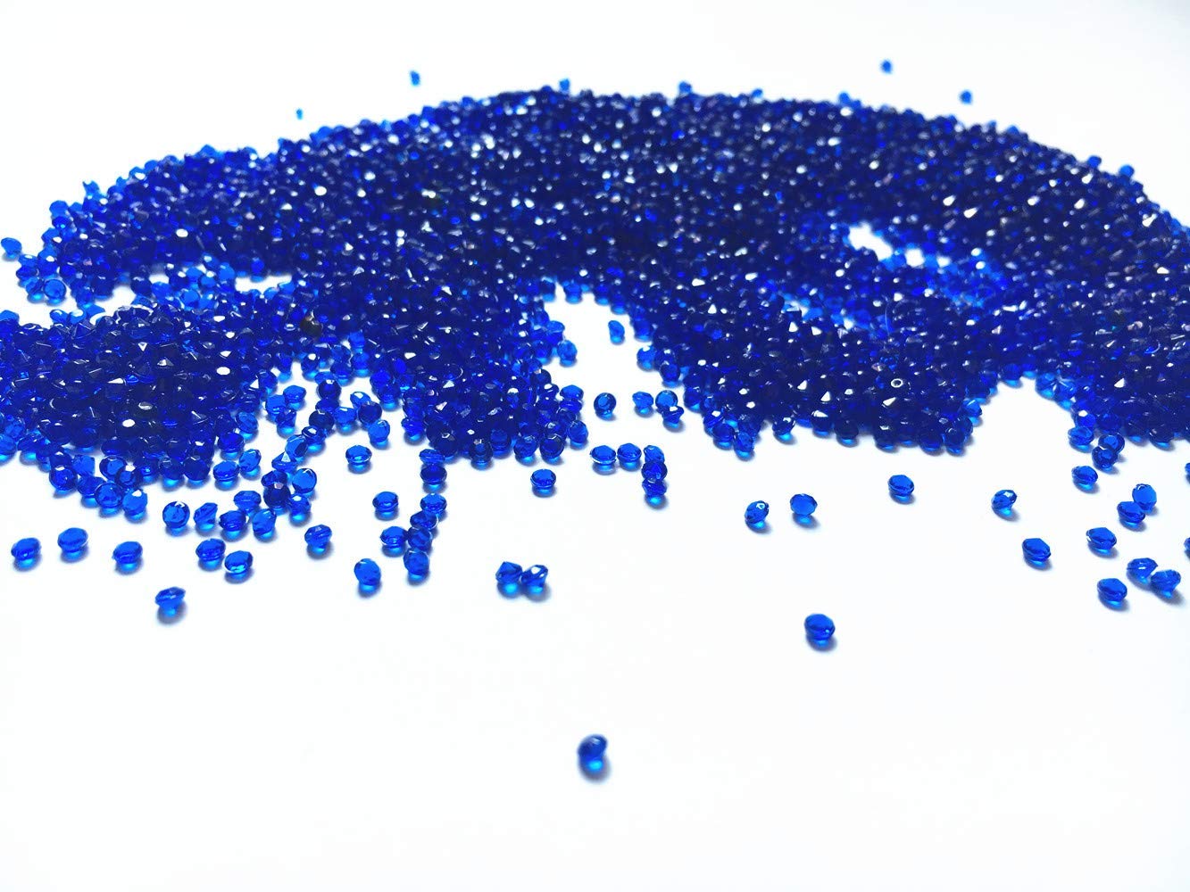 Acrylic Diamonds, 2.5mm Acrylic Color Faux Round Crystals Treasure Gems, 0.09 inch Tabletop Confetti Crystals for Table Confetti, Table Scatters, Vase Fillers, Party Decoration (10000pcs Royal Blue)