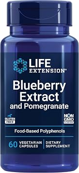 Life Extension Blueberry Extract and Pomegranate, 60 Capsules