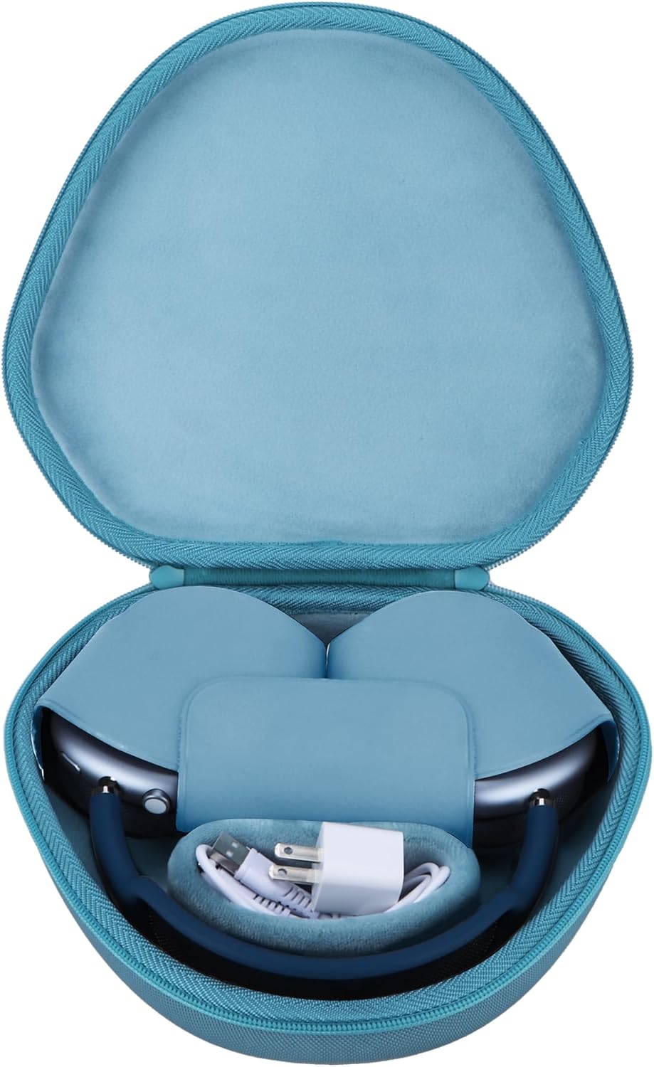 Hard Carrying Case with Sleep Mode Replacement for Apple AirPods Max Wireless Over-Ear Headphones (Light Blue) - Image 2