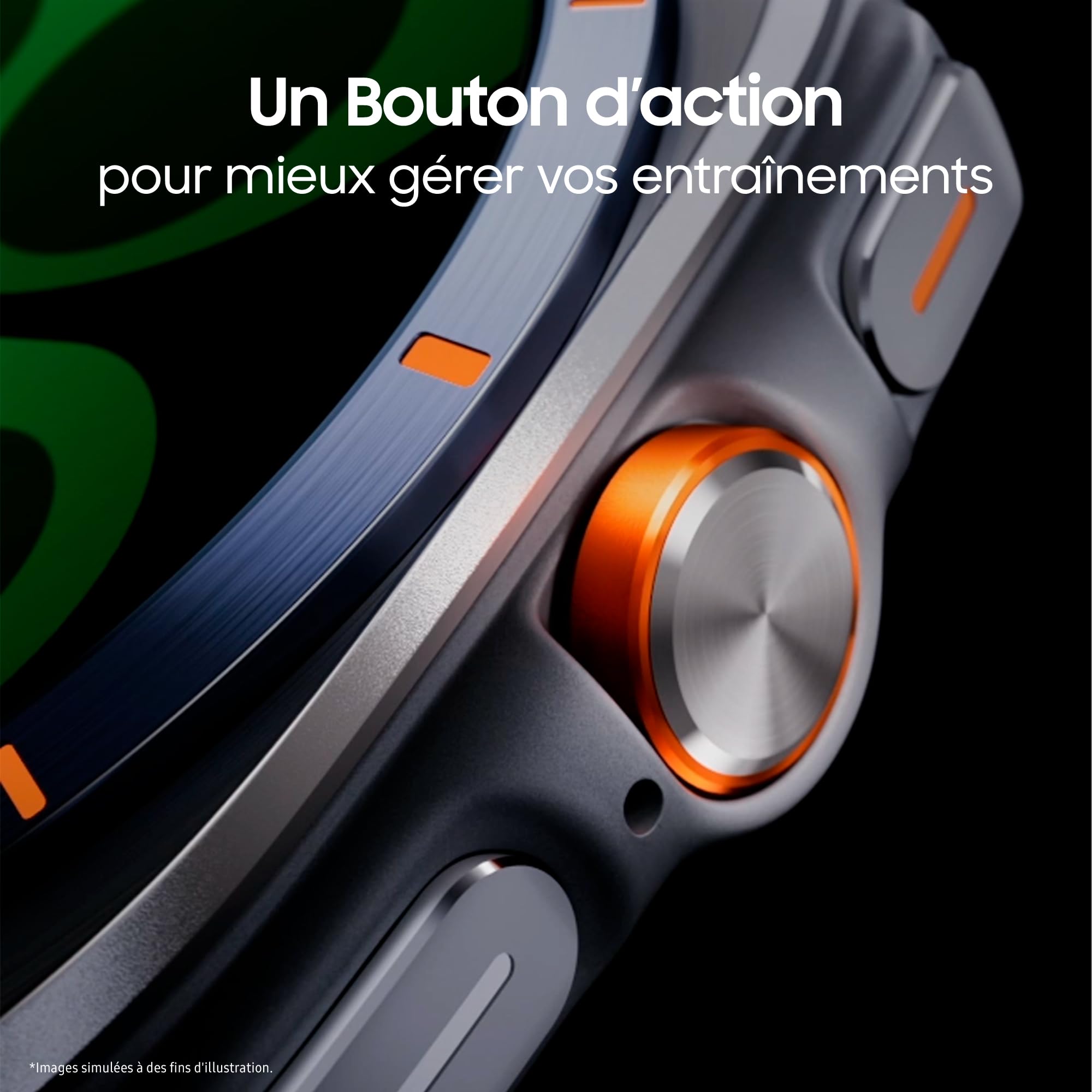 Samsung Galaxy Watch Ultra (2025), Montre Connectée, Bouton d'action, Galaxy AI, GPS Double fréquence, 4G, 47mm, Bleu Titane, Chargeur Secteur Rapide 25W Inclus, Version FR