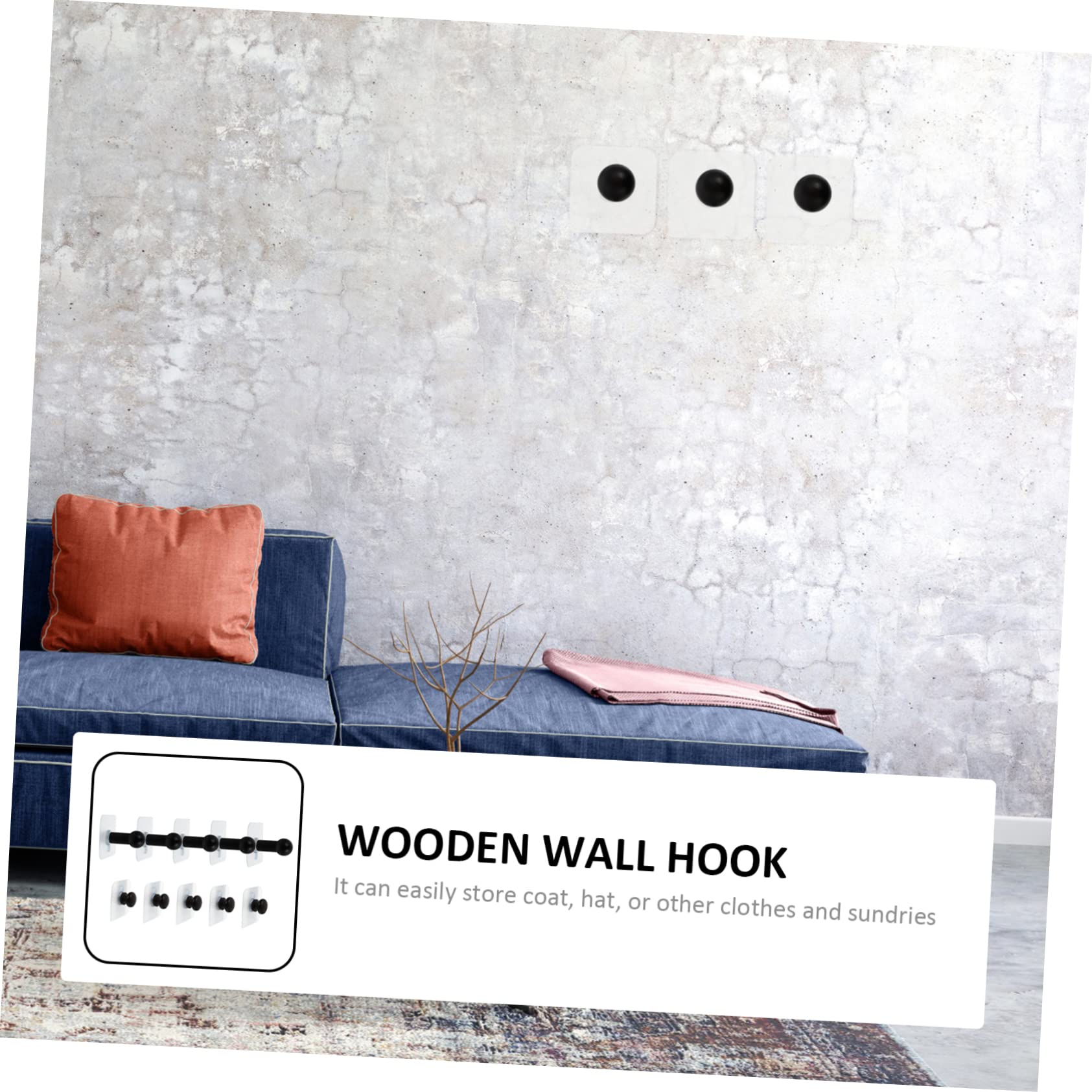 Cabilock 20 Stk Kleiderhaken Aus Massivholz Wandgarderobe Mit Holzpflöcken Wandaufhänger Selbstklebende Wandhaken Eintrag Wandhaken Aufhänger Wandtuchhaken Keine Spur Handhaben Hölzern