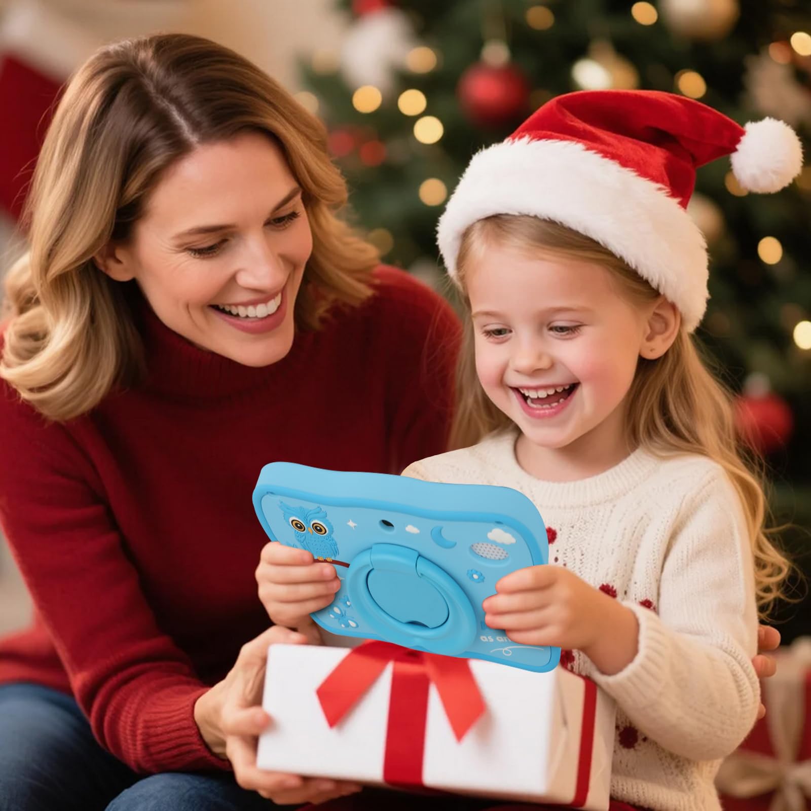 Tablet per bambini da 32 GB per bambini 3-7 con un sacco di contenuti offline, tablet per bambini da 7 pollici software per bambini installato con custodia protettiva WiFi, controllo genitori, tablet