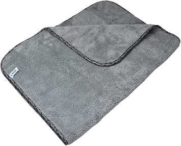 Spark 2316 Microfiber Plush Auto Drying and Cleaning Cloth Large Size 60x90 cm. GRAY