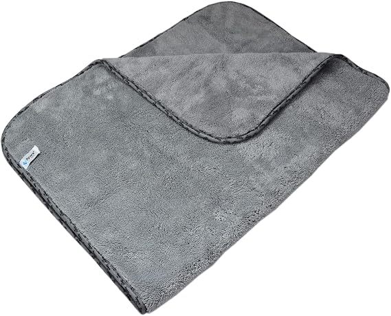 Spark 2316 Microfiber Plush Auto Drying and Cleaning Cloth Large Size 60x90 cm. GRAY