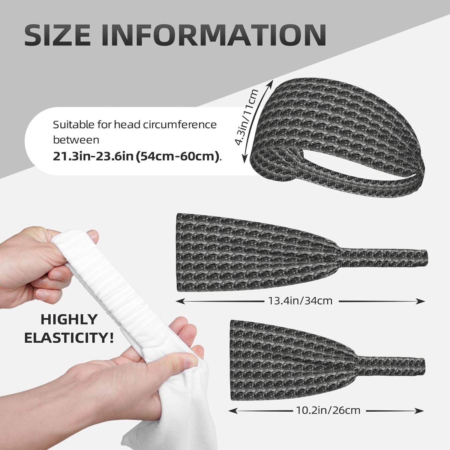 Paris Eiffel Tower and Cloud Print Elastic Headband Breathable Workout Hair Band Running Cycling Outdoor Activities