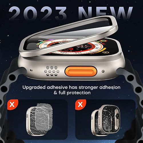 Miniatura 8 de L - K 8 piezas Diseñado para Apple Watch Series 87 de 1.772in, protector de pantalla de poliuretano termoplástico antiarañazos Autocuración Nueva