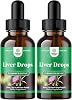 Liver Support Milk Thistle Tincture - Herbal Milk Thistle Liquid Blend with Astragalus Root for Liver Detox Cleanse & Repair - Cleanse Detox Drops with Shiitake Maitake & Cordyceps 2 Pack
