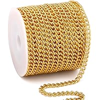 Vista 20 de Rollo de cadenas coloridas de acero inoxidable de 66 pies, acero inoxidable 304 de 0.059 pulgadas de acero inoxidable 304, cadenas trenzadas