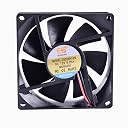 Electronicspices DC 12V Cooling Fan for PC Case CPU Cooler Radiator WITH 2PIN (MOLEX CONNECTOR) (Black) gallery image