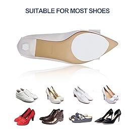 CZBYXA12 Clear Bottom Shoe Sole Protector Compatible with Christian Louboutin Heels | Non-Slip Sole Pads for Shoes | Anti-Slip Grips for Shoe Bottom Repair(Clear, 3.5x2.5 MF 10Pcs)