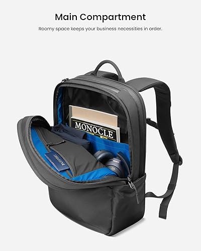 Miniatura 4 de tomtoc Mochila para laptop de 17.3 pulgadas, mochila impermeable para computadora de viaje, ideal para viajes diarios, exploración urbana, viaje de