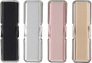 Phone Strap, CISID 4 Pcs Phone Grip with Stand Phone Strap Holder for Hand Finger Kickstand Suitable for iPhone Samsung and Most Smartphones(Black,Silver,Rose Gold,Gold 4PCS)