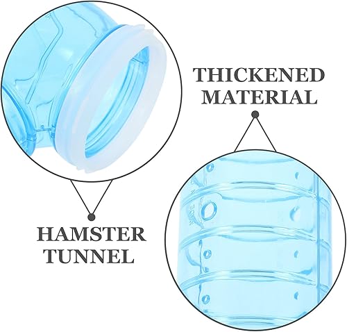 Miniatura 2 de Juego de tubos para hámster, túnel transparente para bricolaje, conector de ejercicio curvado, accesorios de jaula para hámster pequeños animales,