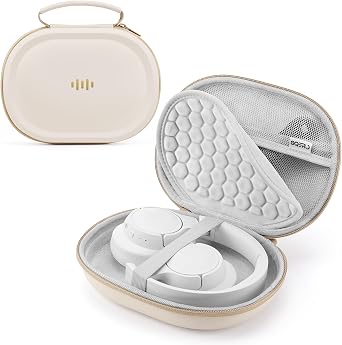 Headphone Case Hard Shell for Bose Quietcomfort/Skullcandy/JBL Tune 720BT/520BT/510BT/Live 770NC/460NC, Super-Slim Upgrade PU Pocket Over-Ear Headset Universal Portable Travel Organizer Bag