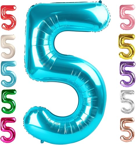 Vista 209 de Globos del números 0 de 40 pulgadas para formar los números 10, 20, 30, 40, 50, 60, 70, 80, 90, 100, para decoración de cumpleaños, bodas, eventos