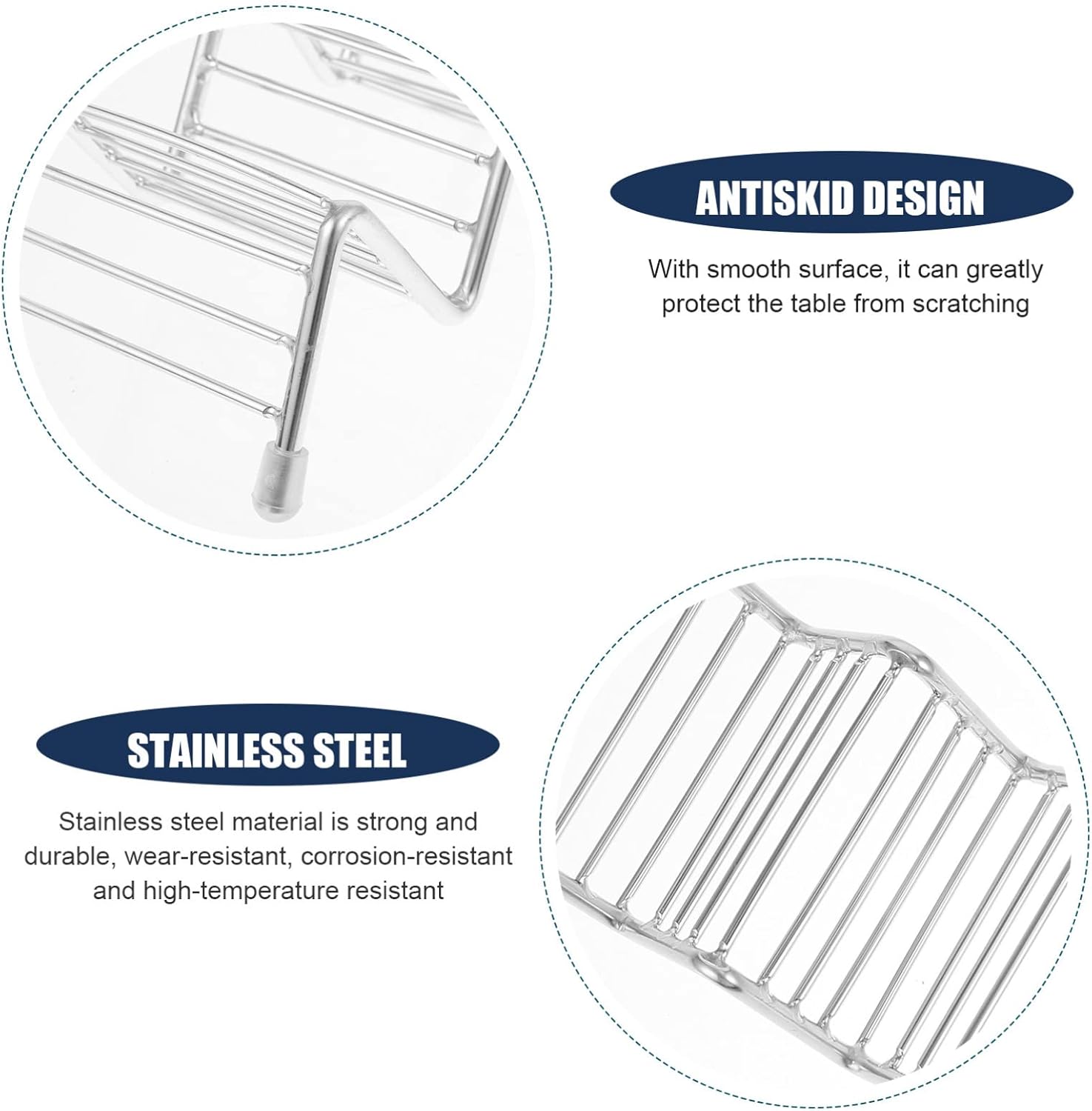 1pc for Display Hard Tray Stainless Crepes Table Party Silver Pancake Hold Steel Fiesta Stackable Food Or Holders Stand Baking Practical Taco Rack Shell Kitchen Holder Stand (Color : Silver, S