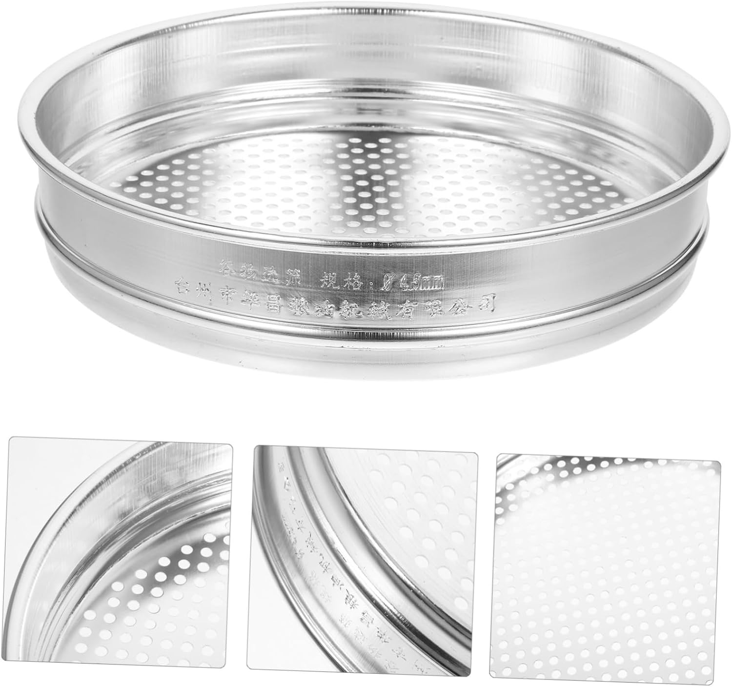 CHILDWEET Precision Grain Sampling Sieve Stainless Strainer Mesh Sieve Large Sifter Baking