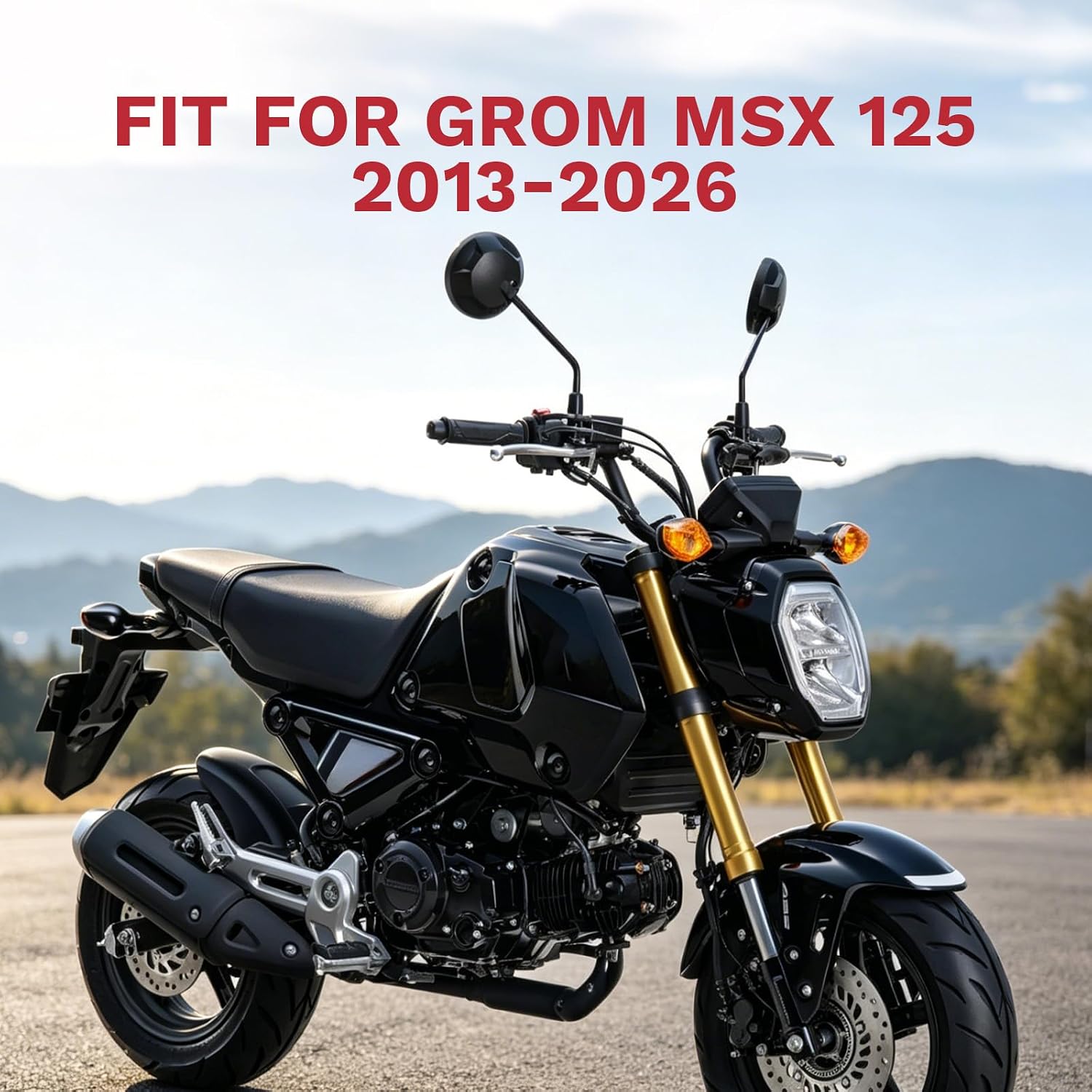 Folding Gear Shift Lever for Grom MSX 125 2013-2026, Motorcycle Foot Shifter Pedal for Grom Clone Boom Vader 125 BD125 SR6