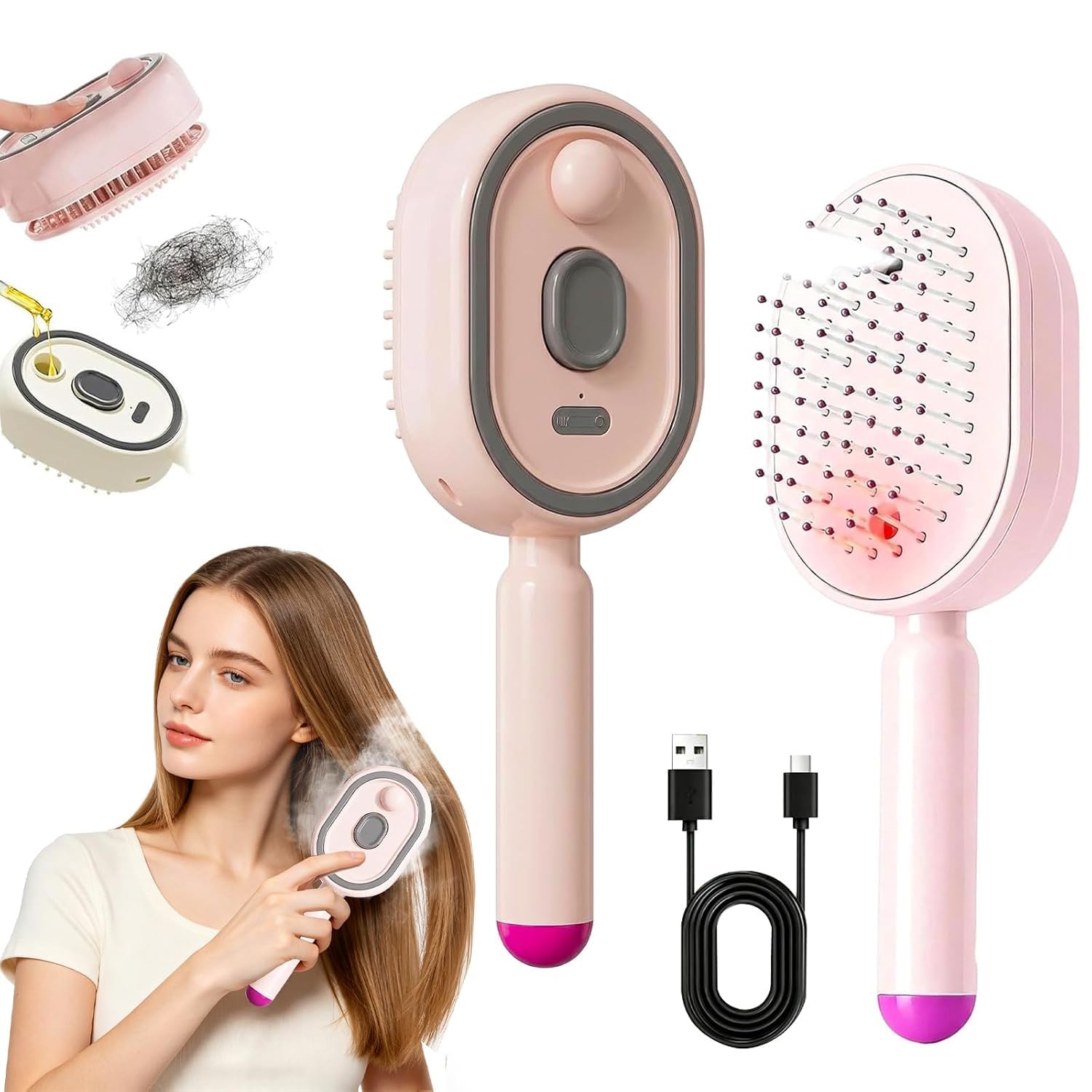 2026 New Electric Spray Air Cushion Massage Comb,3...