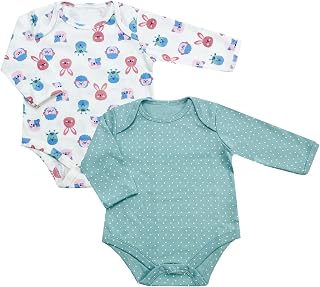 Baby Girl Casual Long Sleeve Onesies Bodysuit Clothes Essentials - Ideal Gift for Infant 2 Pieces Set 6-9 months