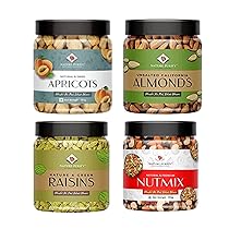 Nature Purify Dry Fruits Gift Pack For 1 Kg (Almond, Mixed Nuts, Raisins, Apricot – 250g Each)