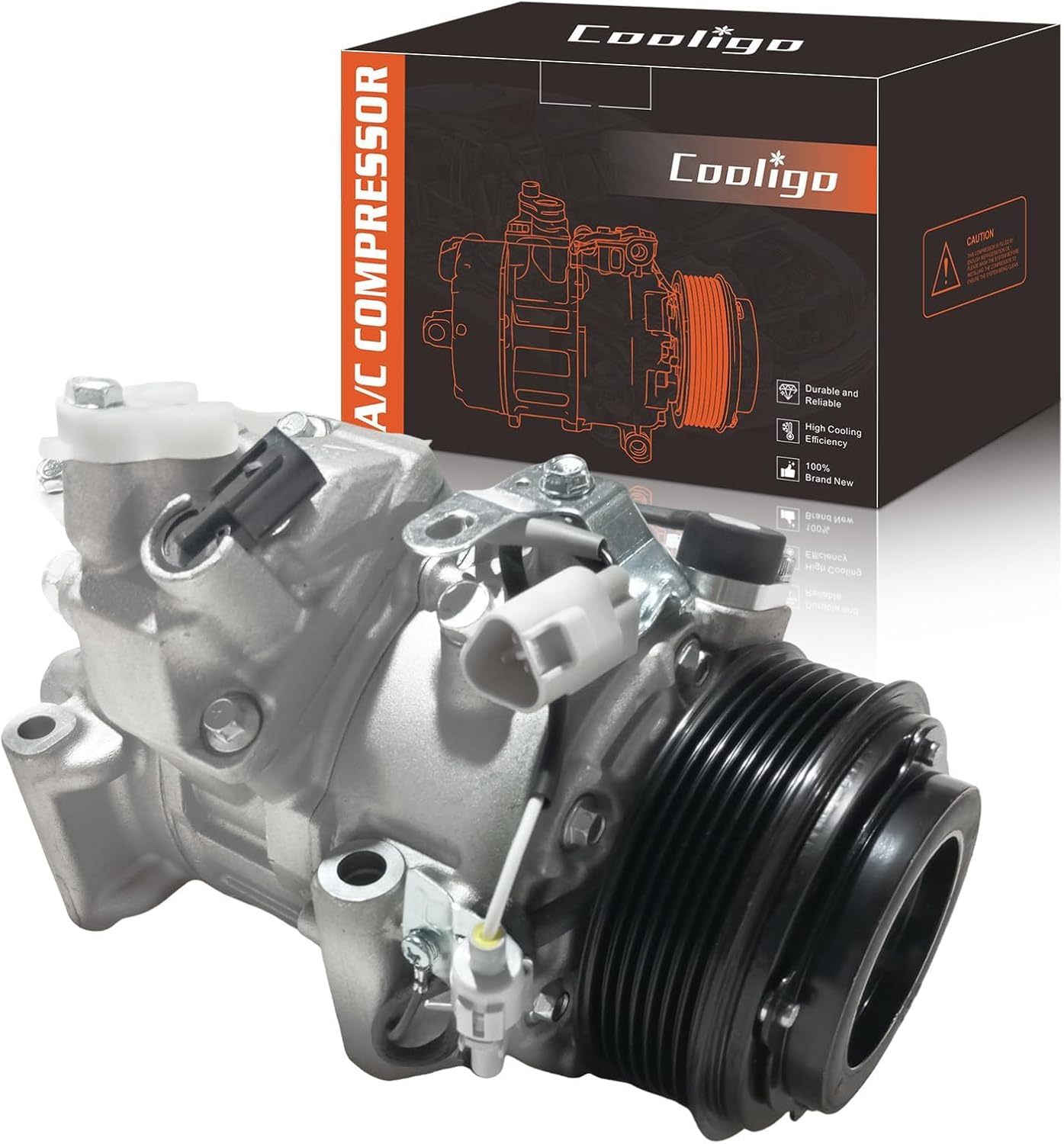 CO 29042C A/C AC Compressor with A/C Clutch Fits for Toyota Avalon Highlander Sienna Camry 2.5L 2.7L 3.5L 2011-2018, for Lexus ES350 RX350 GS350 3.5L 2010-2018, Replaces 8832006160
