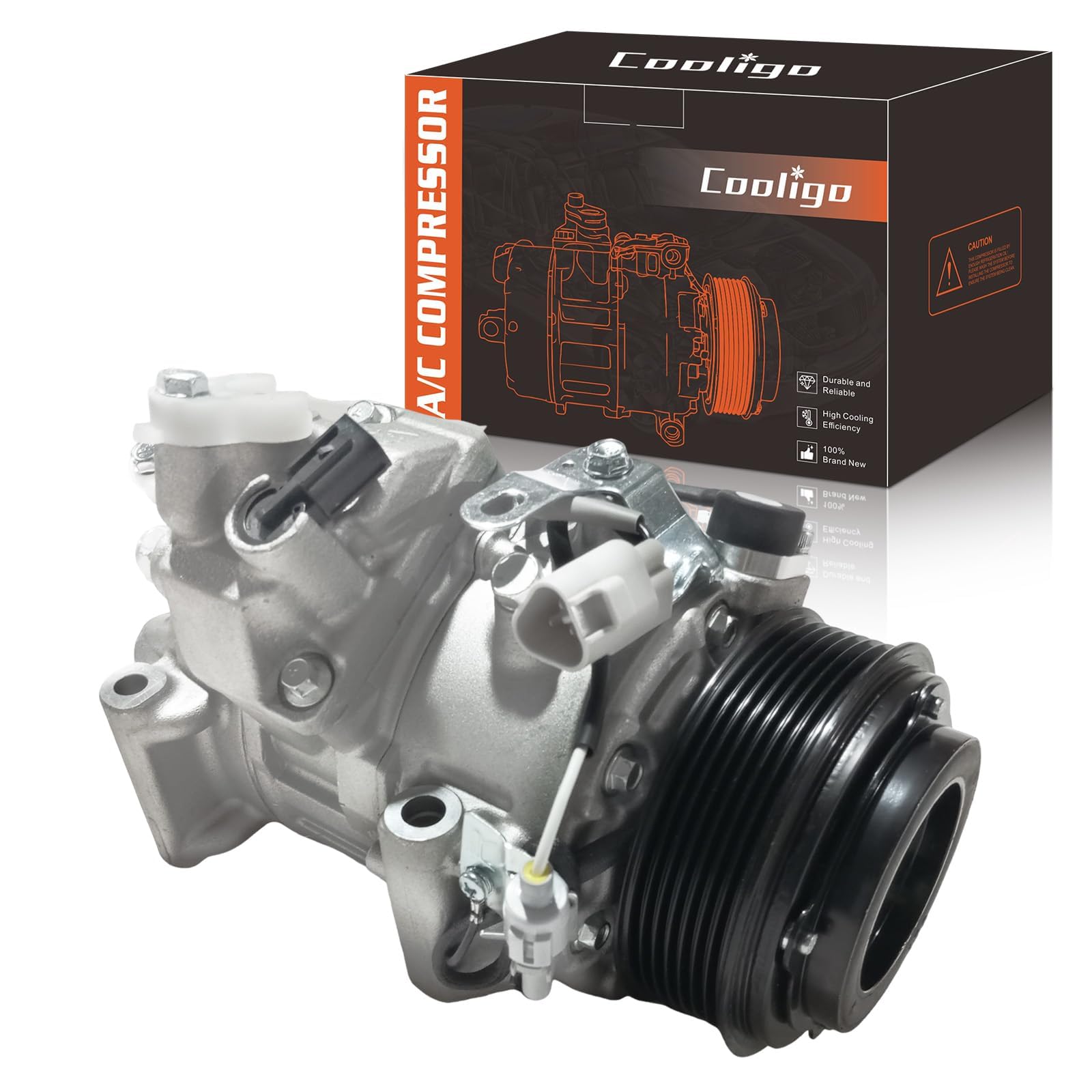 A/C AC Compressor with A/C Clutch Fits for Toyota Camry 3.5L 2012‑2017