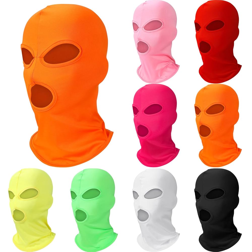 Amazon.com: 8 Pcs 3 Hole Full Face Mask Cover Balaclava Face