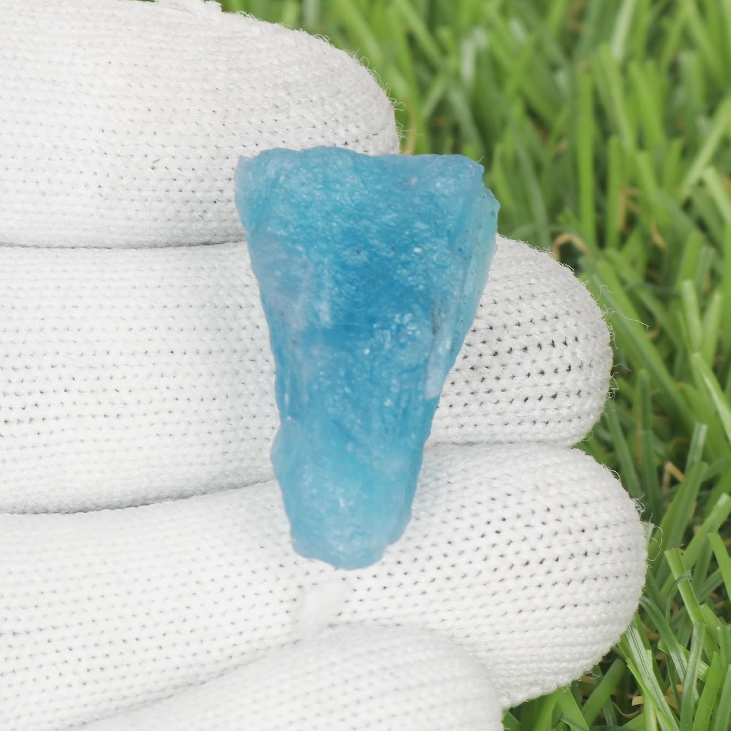 GEMHUB Natural Blue Rough Aquamarine 13.00-43.00 Carat Certified Gemstone jewelry Making For Women And Mens