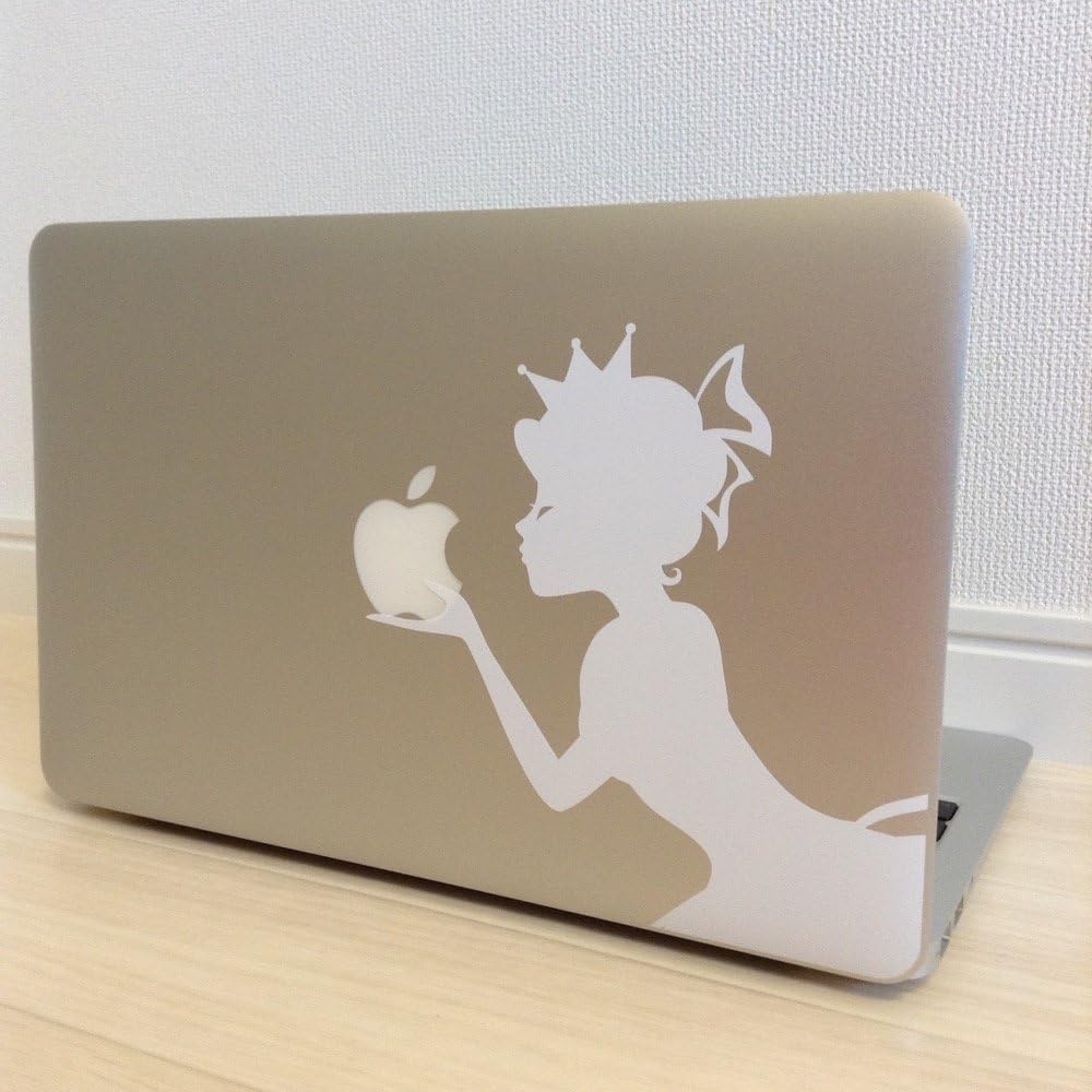 カインドストア Macbook Air Pro 11 13インチ マックブック ステッカー シール シンデレラ プリンセス りんごにキスをするシンデレラ 13インチ ブラック M671 13 B Amazon Co Jp