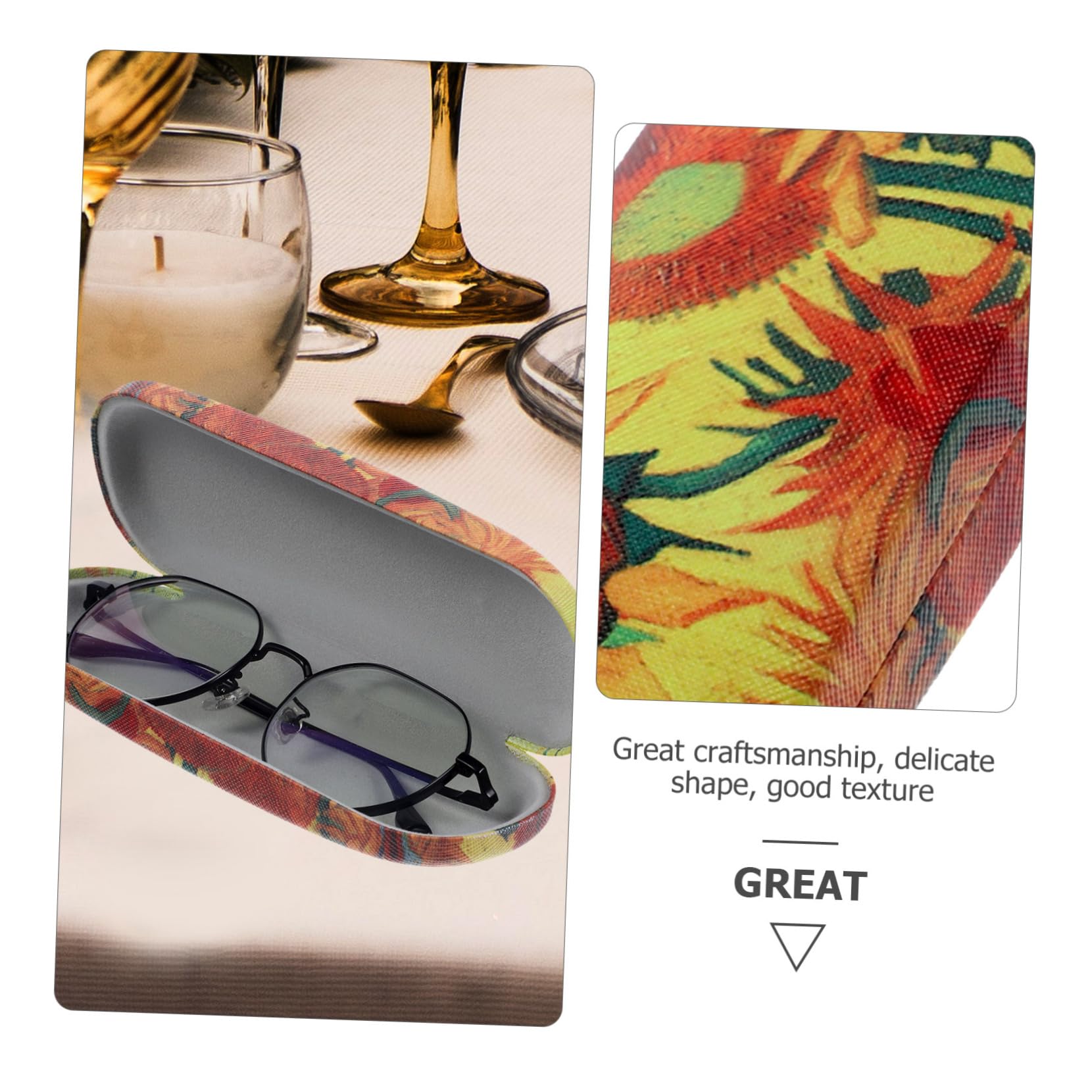 BESPORTBLE Brillenetui Sunglass Case Brillen Etui Brillenregal Brillenträger Fall Lichtbrille Schnapsgläser Hartschalenetui Für Brillen Brillen-organizer Pu
