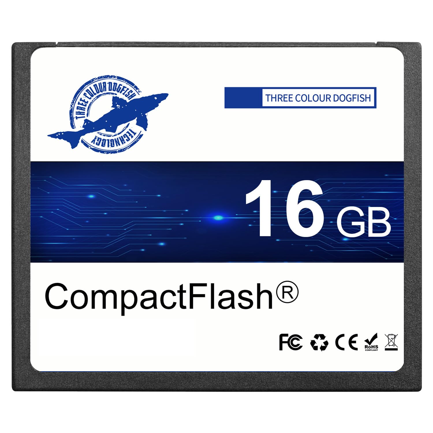 Dogfish Compact Flash Scheda di Memoria 16GB 400X, CF Card Tipo I per Fotocamera Digitale, DSLR e Fotografia Professionale