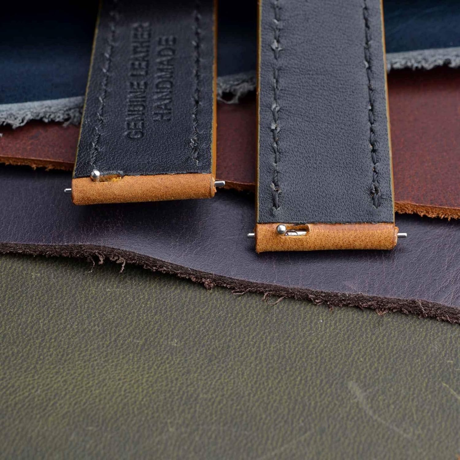 BISONSTRAP Leather Watch Straps, Casual Style Replacement Band for Men and Women-18mm 19mm 20mm 21mm 22mm - Image 8