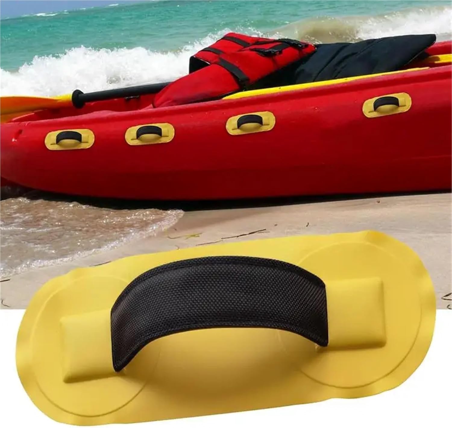 Kayak Handles 10pcs PVC Handle Grab Inflatable Kayak Seat with Armrest Handle for Dinghies Canoes Rafts and Surfboards for Portable Boats