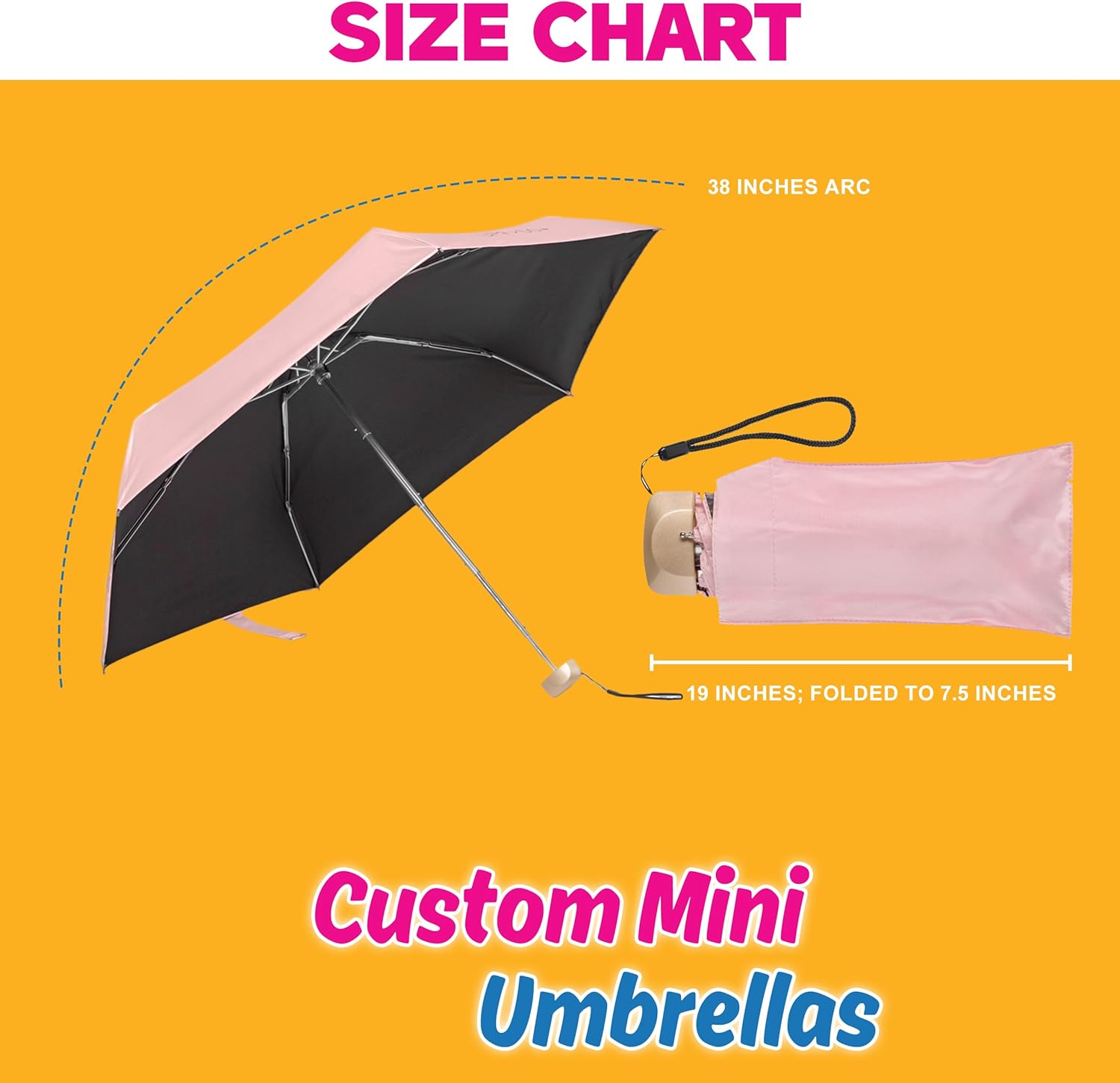 Custom Mini Umbrellas with UV Protection – Add Your Design