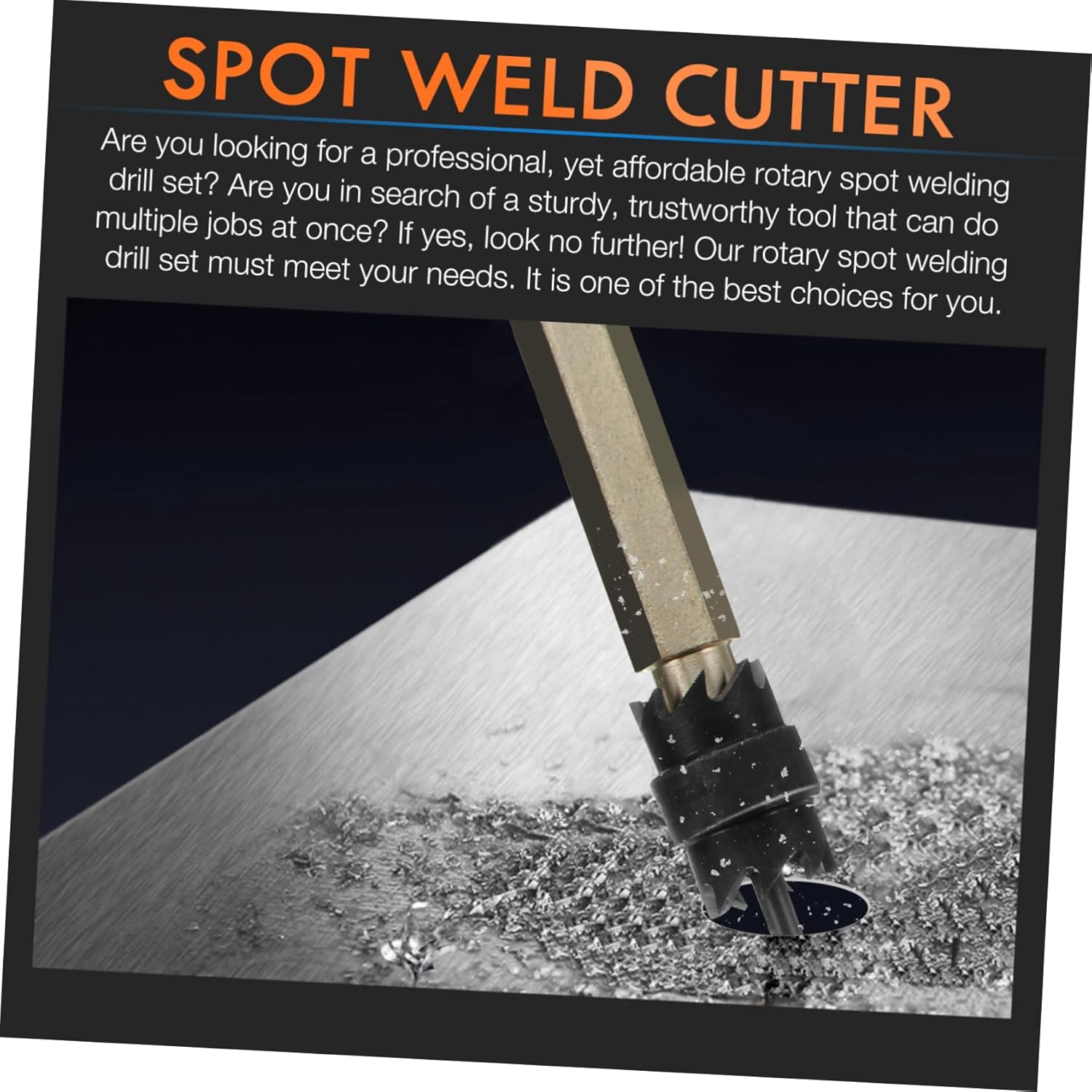 2sets Welding Drill Tool Kit Weld Cutter and Remover for Automotive Repair and Cutting Accessories