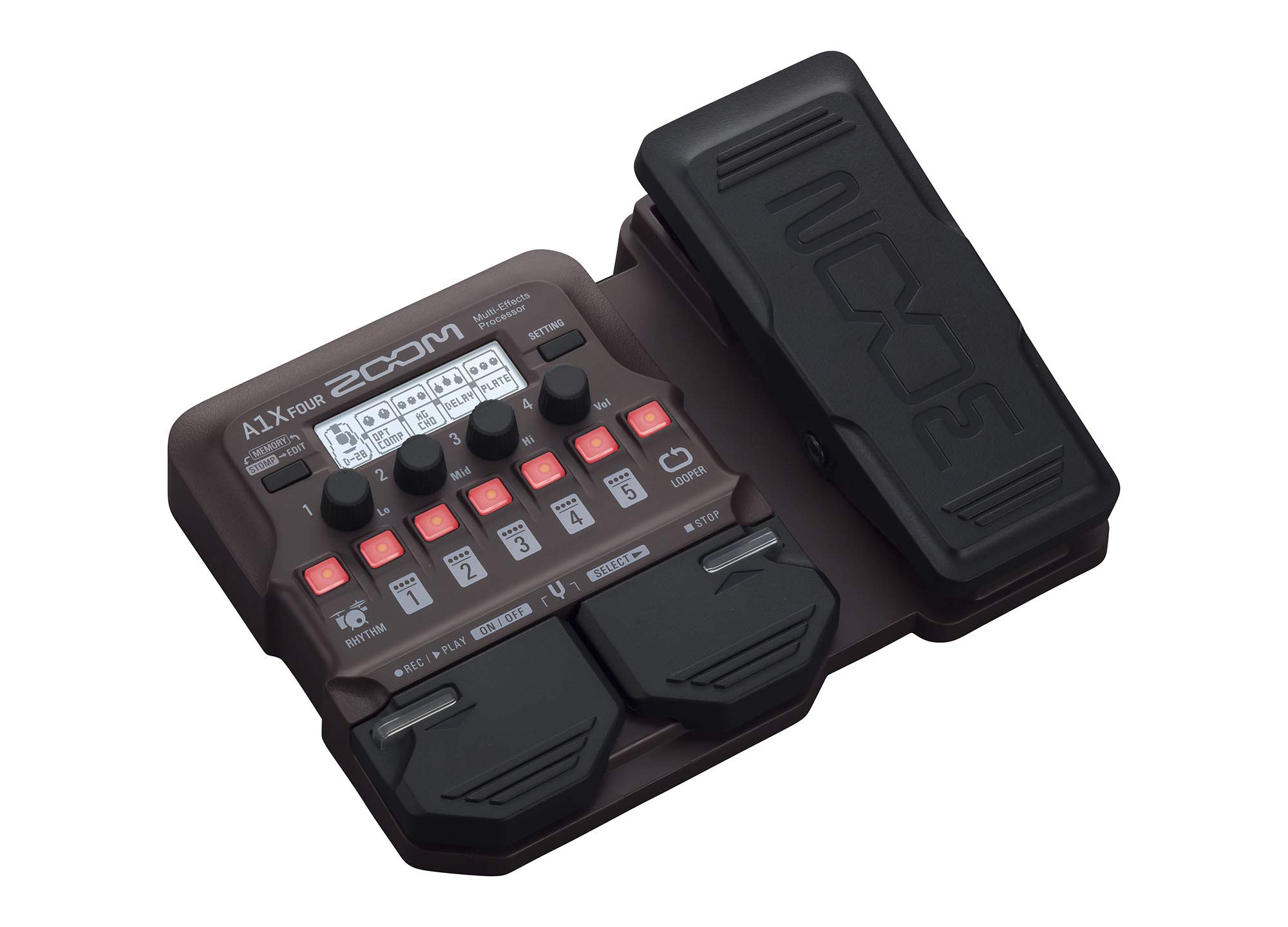 Zoom A1X FOUR Acoustic Instrument Multi-Effects Processor with Expression Pedal, Acoustic Modeling, 