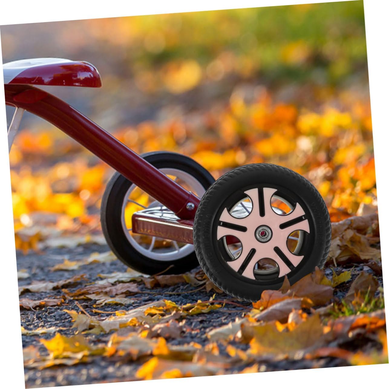 2pcs Tricycle Rear Axle Wheels Non-Skid Replacement Scooter Tires Easy Installation Fit for Bikes