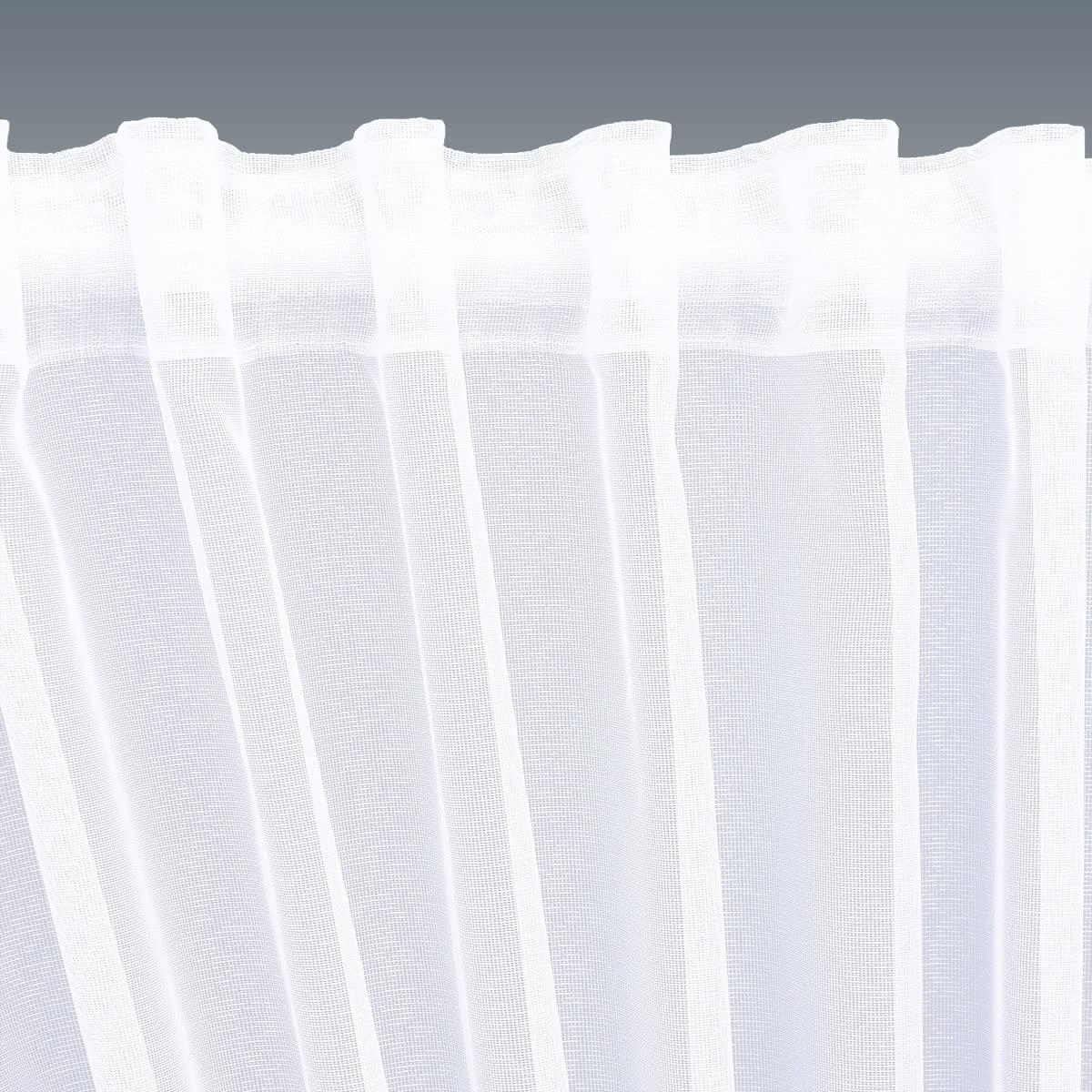 Dekoschals Manja Gardinen-Set 4-teilig Scheibenraffgardine mit Rüsche in weiß halbtransparent inklusive Raffhalter 100 x 100 cm