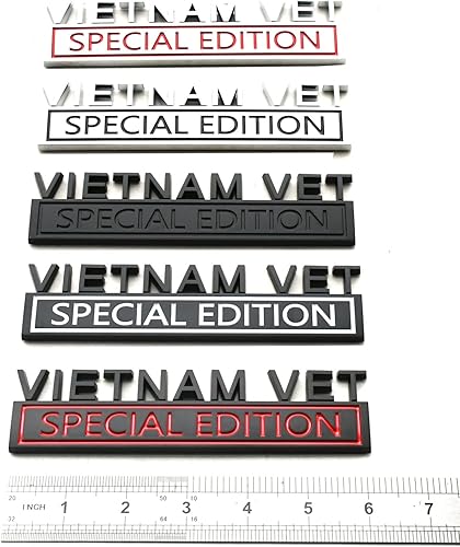 Miniatura 5 de 1 emblema de edición especial de veterinario de Vietnam, calcomanías en relieve 3D, calcomanías exteriores para camionetas, calcomanías de repuesto