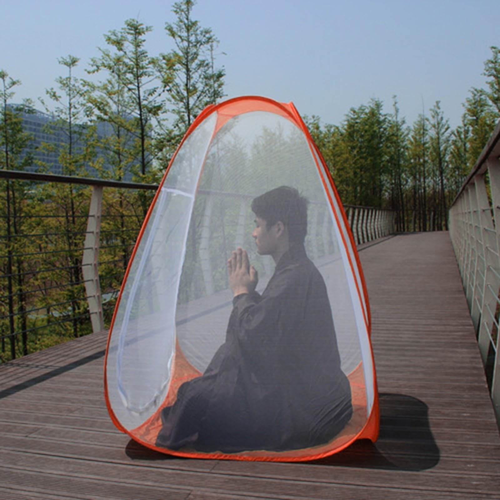 yoga zelt Outdoor-Meditations-Yoga-Anti-Zelt, schnell zusammenklappbar, Outdoor-Wild-Camping, Strandzelte, Polyester, Erwachsene, Einzelperson, Meditation, alice Zusammenkunft – EPIC EMPIRES Thema:Fahrrad