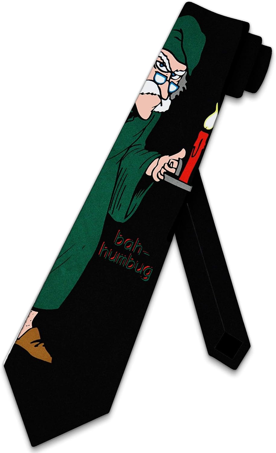 Three Rooker Bah Humbug tie Scrooge mens Christmas Neckties