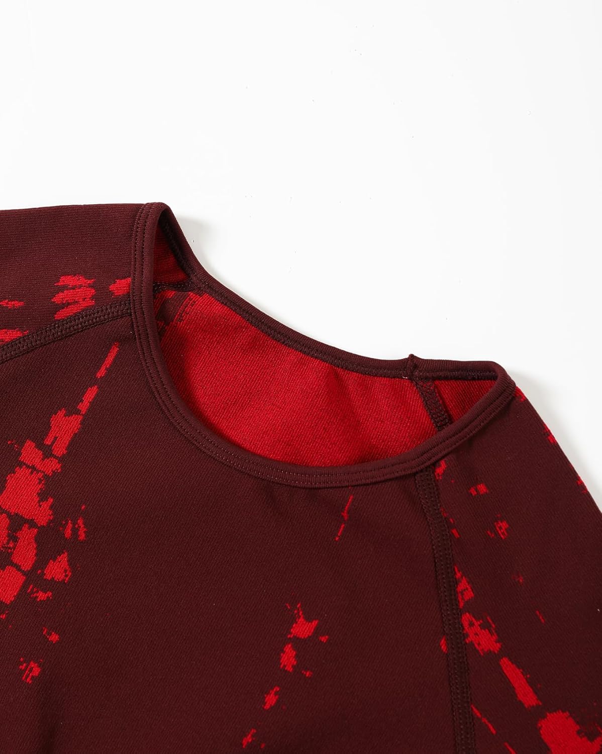 AUROLA Serpent Snake Long Sleeve Shirts for Women, Seamless Workout Crop Tops Crew Neck Cropped T Shirt Athletic Yoga - Image 4