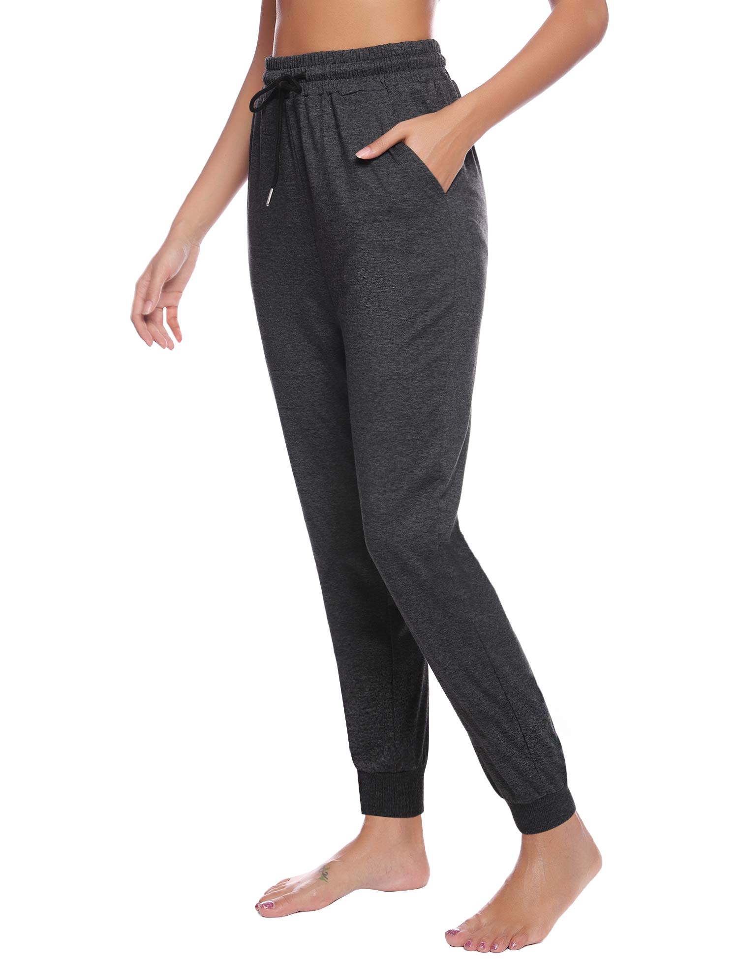 Sykooria Pantaloni Sportivi Donna Pantalone Tuta Donna Cotone Pantaloni Jogger Leggeri con Coulisse S-XXL